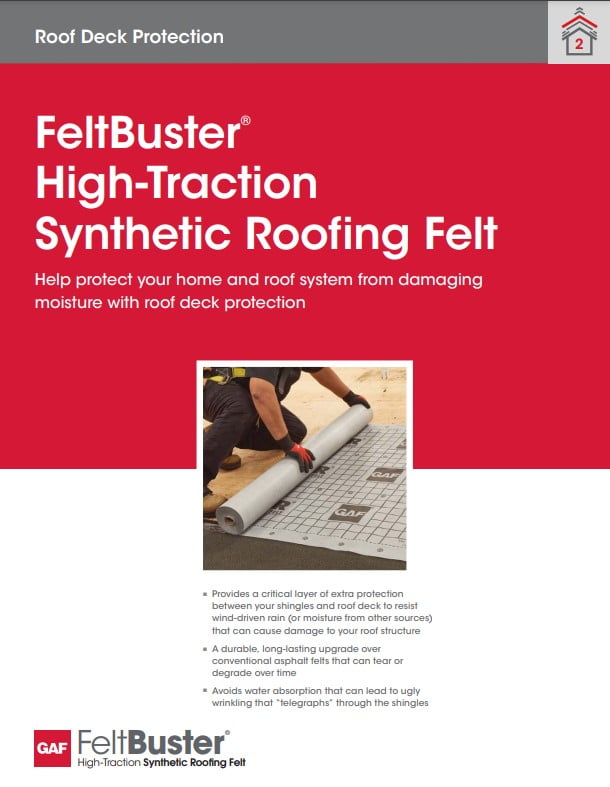 GAF FeltBuster Synthetic Underlayment