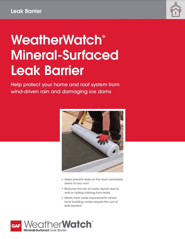 WeatherWatch Mineral Leaker Barrier Roof Brampton Mississauga Oakville Halton