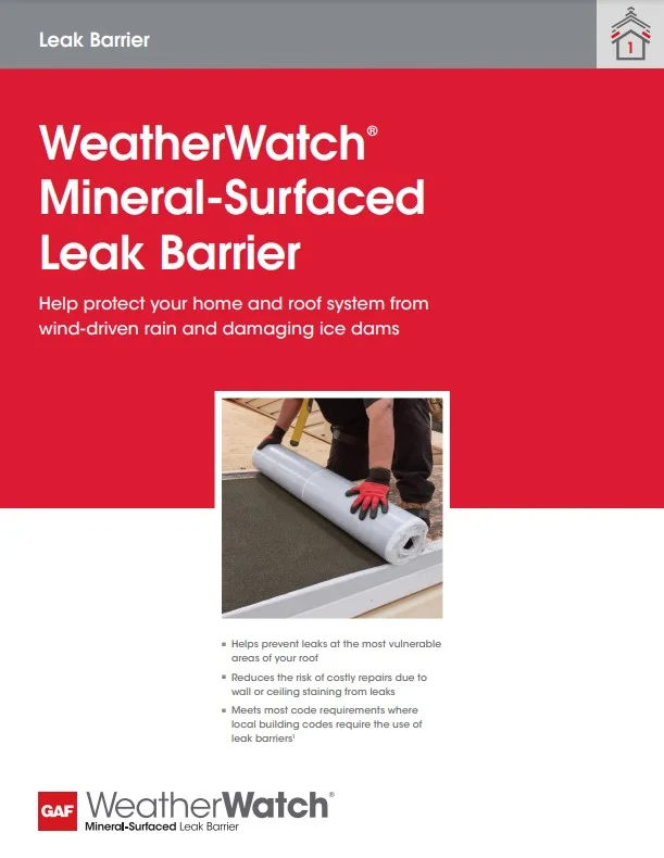 WeatherWatch Mineral Leaker Barrier Roof Brampton Mississauga Oakville Halton