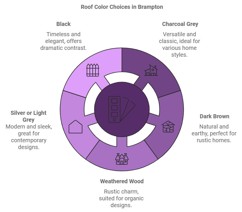 Popular Roof Colors for Homes in Brampton