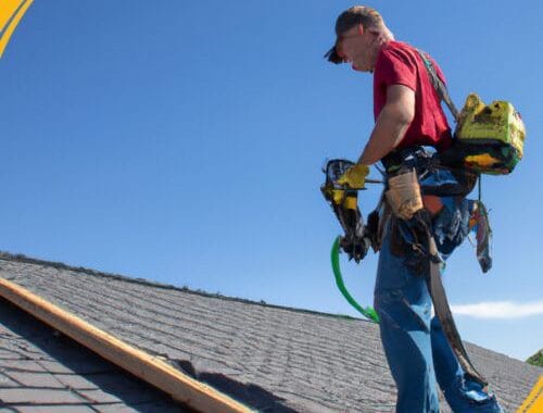 A professional roofer